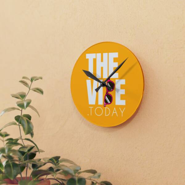 The Vibe Today Acrylic Wall Clock - Stylish Modern Timepiece for Home Decor - Image 3